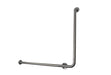 Peened stainless steel L-shaped grab bar 40x30 inch left variant