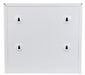 Frost 101-1 white steel paper towel dispenser with lock back view