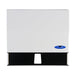 Frost 101 white steel paper towel dispenser angled view