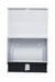 Frost 101 white steel paper towel dispenser open view