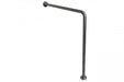 Stainless steel 1.25 inch diameter wall-to-floor grab bar peened finish
