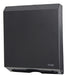 Frost 105-BLK matte black C-fold paper towel dispenser angled view