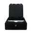 Frost 105-BLK matte black C-fold paper towel dispenser open view
