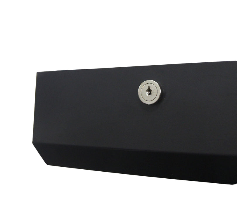 Frost 105-BLK matte black C-fold paper towel dispenser top view