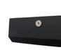 Frost 105-BLK matte black C-fold paper towel dispenser top view