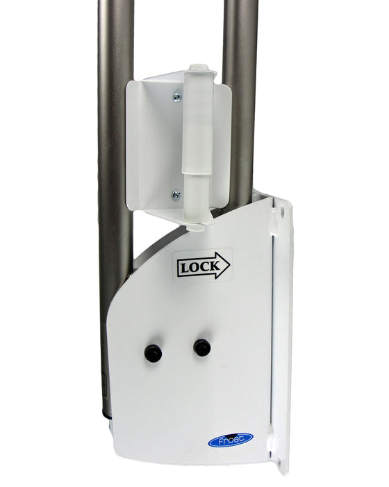 Stainless steel 1.25 inch diameter swing up grab bar in satin finish