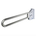 Swing up stainless steel grab bar with peened grip 1055-S