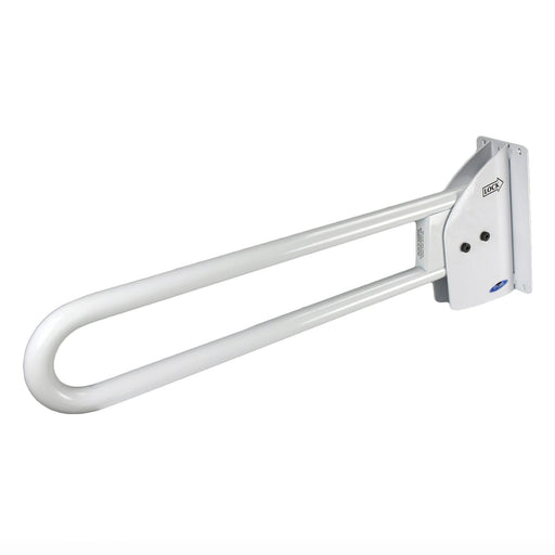 White swing up stainless steel grab bar 1055-W