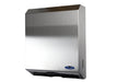 Frost 107 stainless steel C-fold paper towel dispenser front view