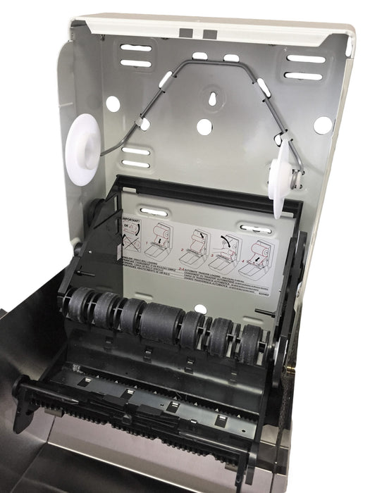 Frost 109-50S stainless steel roll paper towel dispenser open view