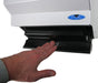 Frost 109-50W white steel roll paper towel dispenser in use