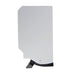 Frost 109-50W white steel roll paper towel dispenser side view