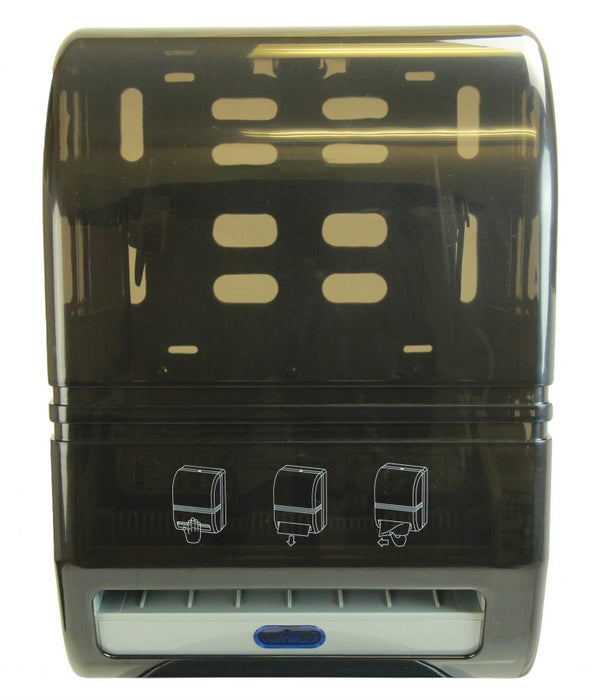 Frost 109-70P polycarbonate automatic paper towel dispenser close-up front