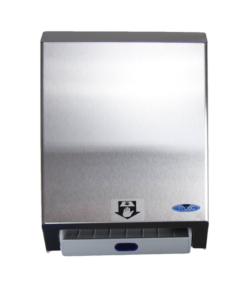 Frost 109-70S stainless steel automatic paper towel dispenser close-up front