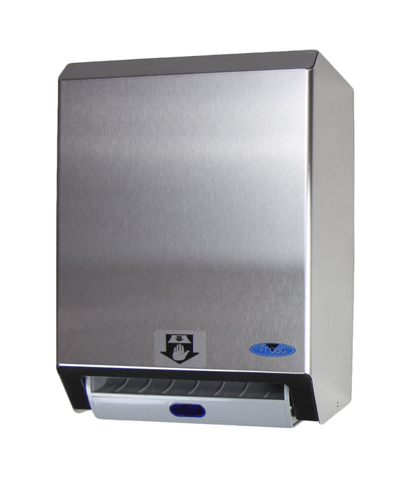 Frost 109-70S stainless steel automatic paper towel dispenser front view