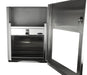 Frost 135 Series stainless steel paper towel dispenser open view