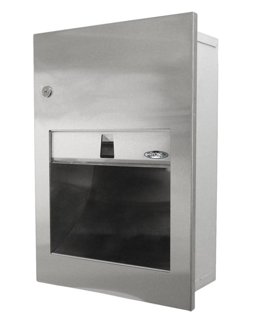 Frost 135A stainless steel recessed paper towel dispenser front view