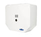 Frost 166 white steel jumbo toilet tissue dispenser front view
