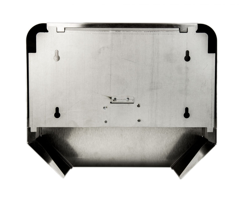 Frost 166-S stainless steel jumbo toilet tissue dispenser back view