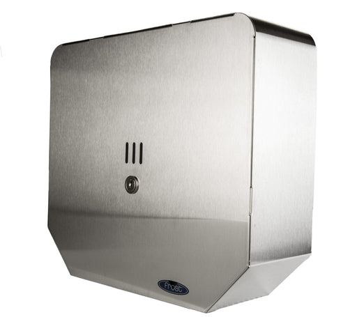 Frost 168-S stainless steel double jumbo toilet tissue dispenser front view
