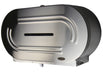 Frost 169 white steel vertical jumbo toilet tissue dispenser front view