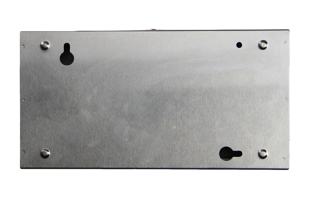 Frost 180 stainless steel facial tissue dispenser back view