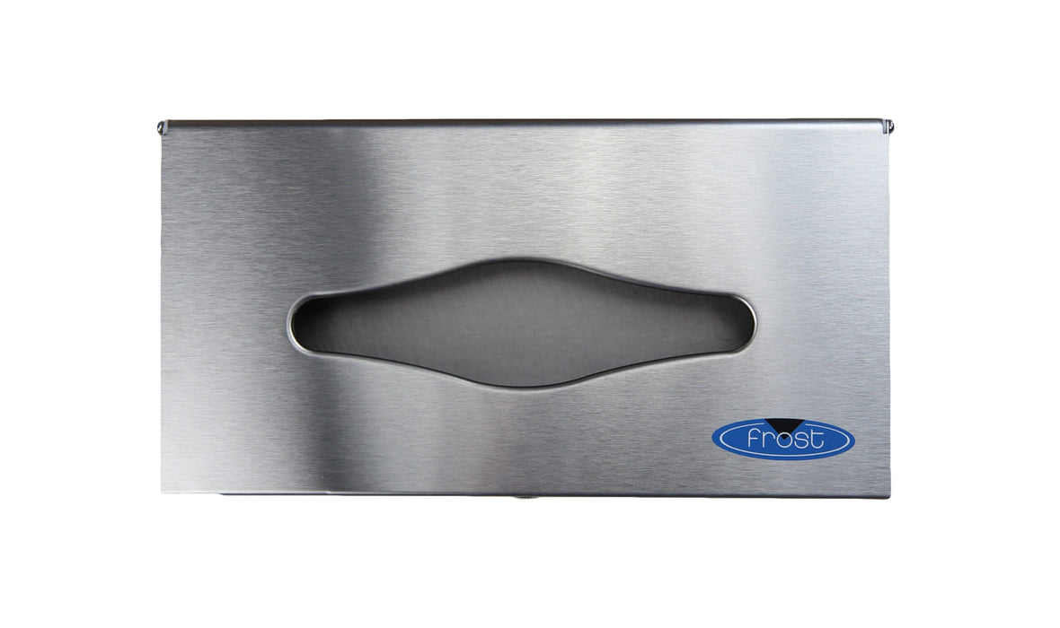 Frost 180 stainless steel facial tissue dispenser close-up front