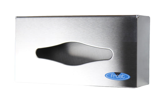 Frost 180 stainless steel facial tissue dispenser front view