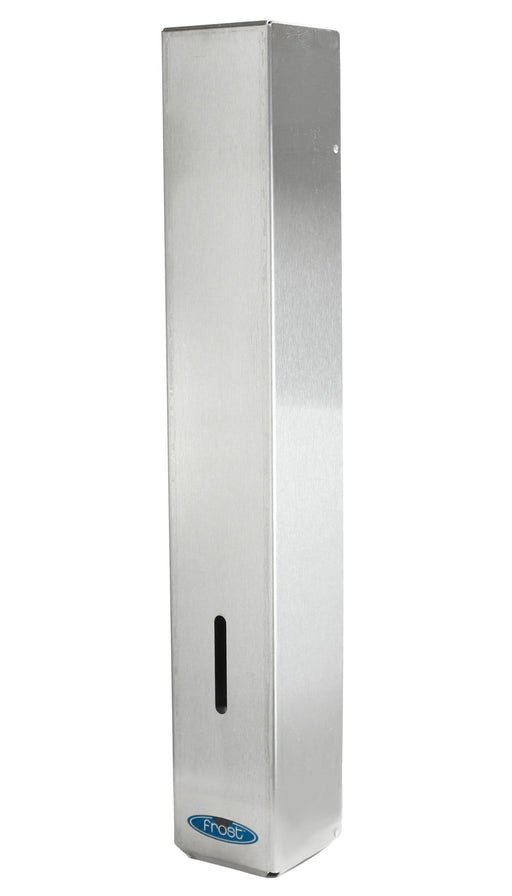 Frost 187 stainless steel paper cup dispenser front view