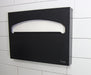 Frost 199-BLK matte black toilet seat cover dispenser in use