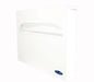 Frost 199-W white steel toilet seat cover dispenser angled view