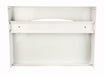 Frost 199-W white steel toilet seat cover dispenser back view