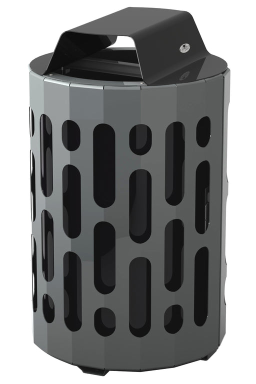 Frost 2020 Black Steel Waste Receptacle – 95L Capacity, Free-Standing Commercial Bin