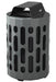 Frost 2020 Black Steel Waste Receptacle – 95L Capacity, Free-Standing Commercial Bin