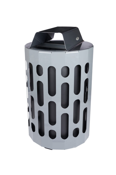 Frost 2020 Black Steel Waste Receptacle – 95L Capacity, Free-Standing Commercial Bin
