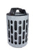 Frost 2020 Black Steel Waste Receptacle – 95L Capacity, Free-Standing Commercial Bin