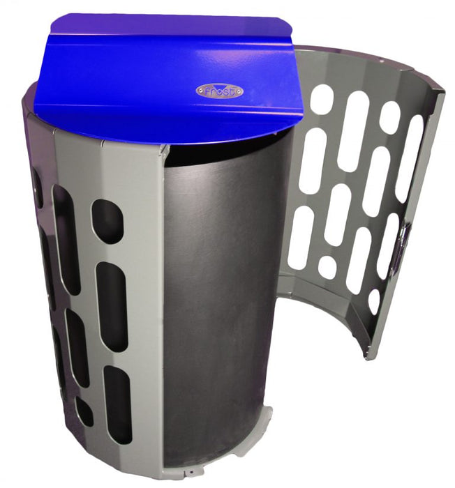 Frost 2020 Blue Steel Waste Receptacle – 95L Capacity, Free-Standing Commercial Bin