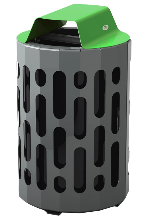 Frost 2020 Green Steel Waste Receptacle – 95L Capacity, Free-Standing Commercial Bin