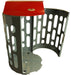 Frost 2020 Red Steel Waste Receptacle – 95L Capacity, Free-Standing Commercial Bin