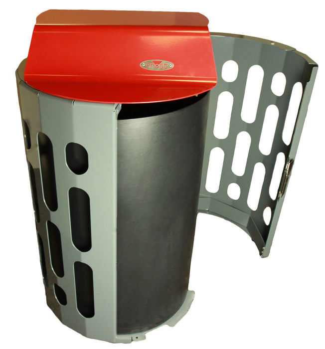 Frost 2020 Red Steel Waste Receptacle – 95L Capacity, Free-Standing Commercial Bin