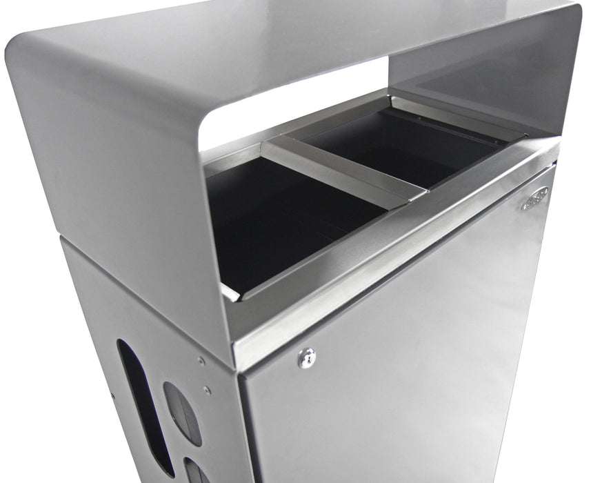 Frost 2021 Waste & Recycling Receptacle – 100L Dual-Stream Bin for Indoor/Outdoor Use