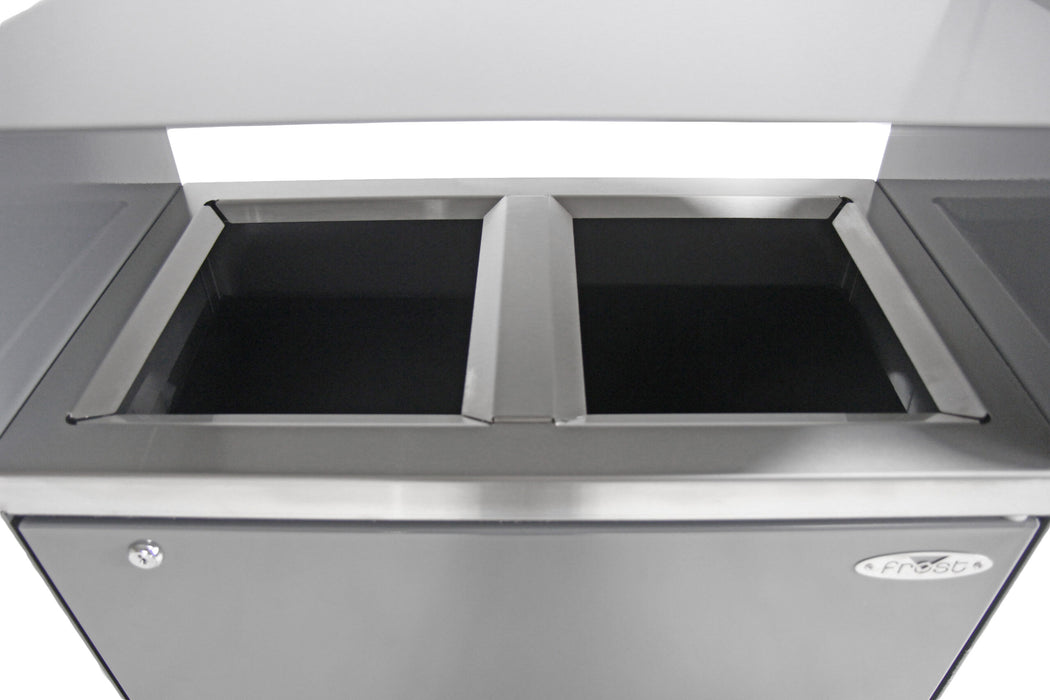 Frost 2021 Waste & Recycling Receptacle – 100L Dual-Stream Bin for Indoor/Outdoor Use