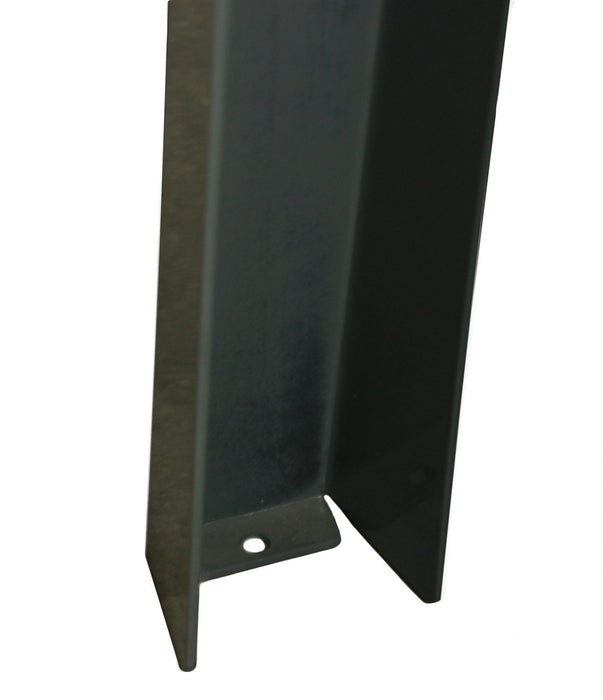 RAL Blue 5005 steel bench with anchorable feet