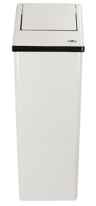 Side profile of Frost 300NL free-standing commercial waste bin with swing lid