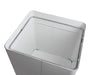 Frost 300NL waste receptacle with swing top door open for easy disposal access
