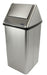 Front profile of Frost 304-NLS bin with stainless steel swing top lid