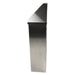 Side view of Frost 303-3 wall-mounted bin with stainless steel finish
