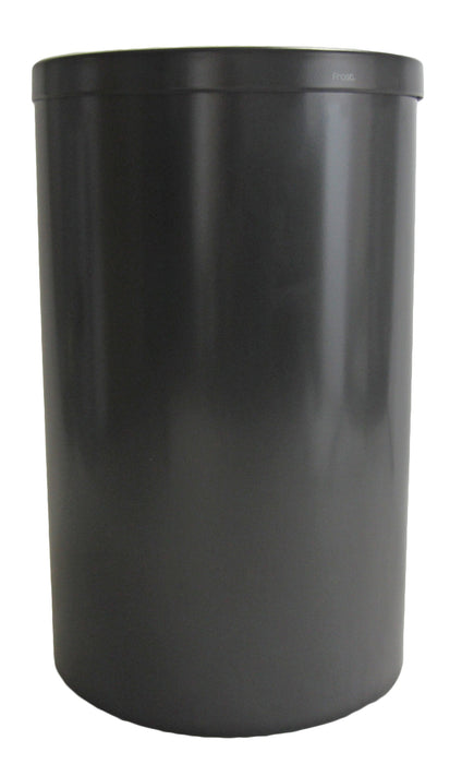 Front profile of Frost 310-B bin with black epoxy swing top lid