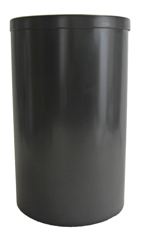 Front profile of Frost 310-B bin with black epoxy swing top lid