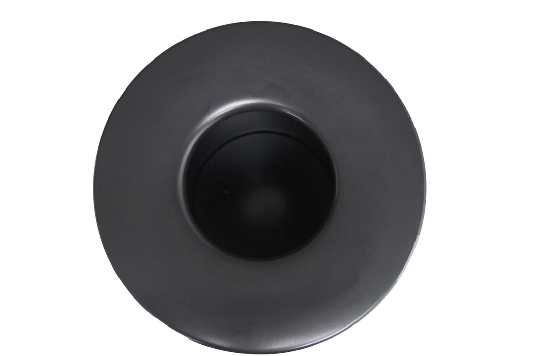 Top view of Frost 310-B swing top lid with black epoxy finish